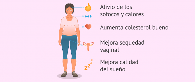 Imagen: Beneficios de los estrógenos para la menopausia