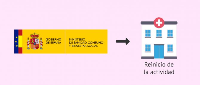 Imagen: Autorización del reinicio de la actividad en reproducción asistida