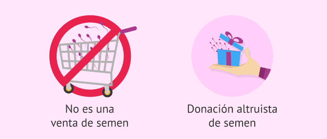 Imagen: Donación de semen altruista y no comercial