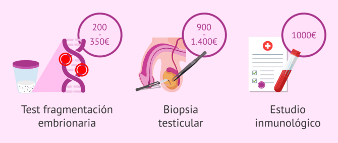 Imagen: Precio de otras técnicas complementarias para la FIV