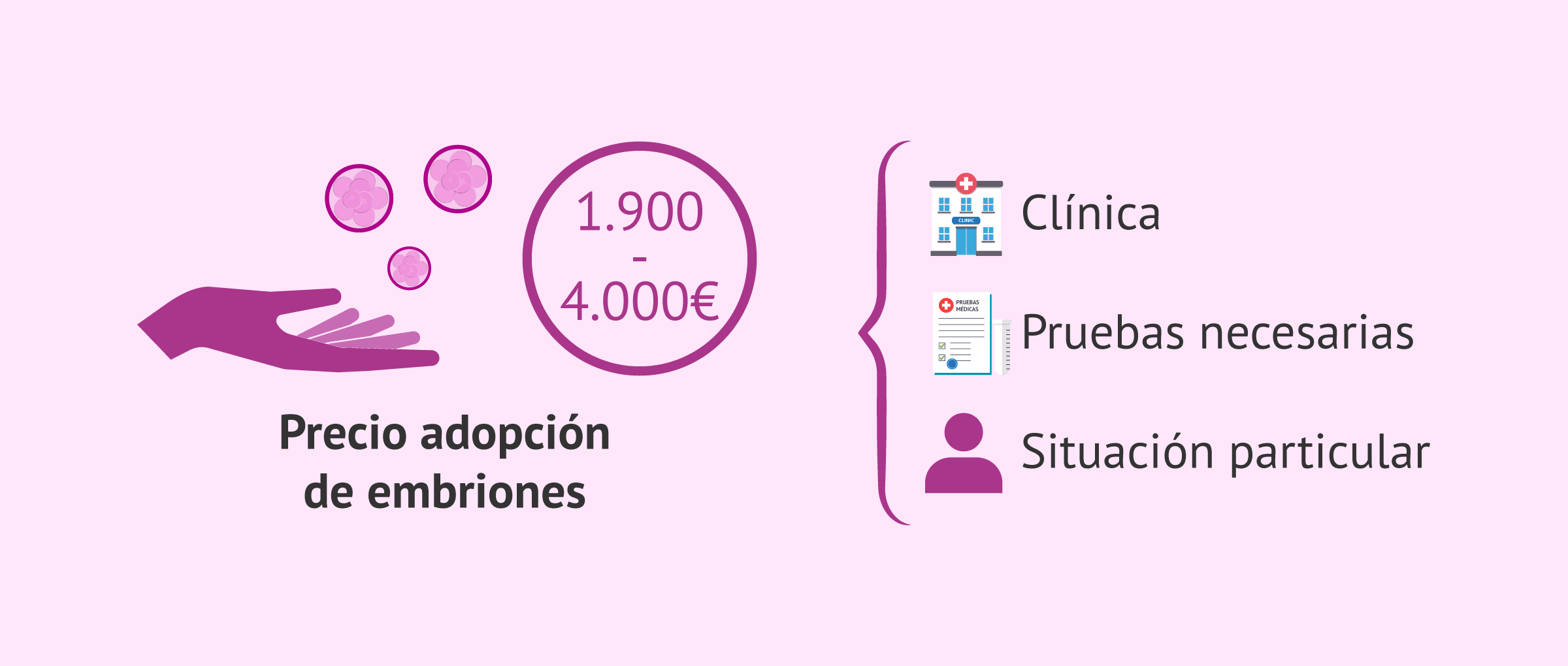 Imagen: Aspectos que influyen en el precio de la embrioadopción